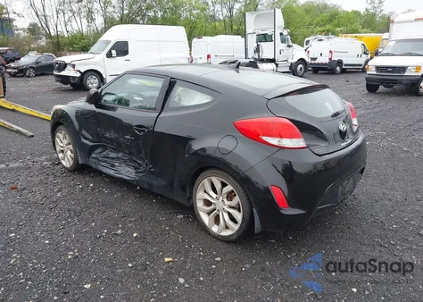 2012 Hyundai Veloster Base W/Red/Black из США, поврежденный, VIN KMHTC6AD0CU080630